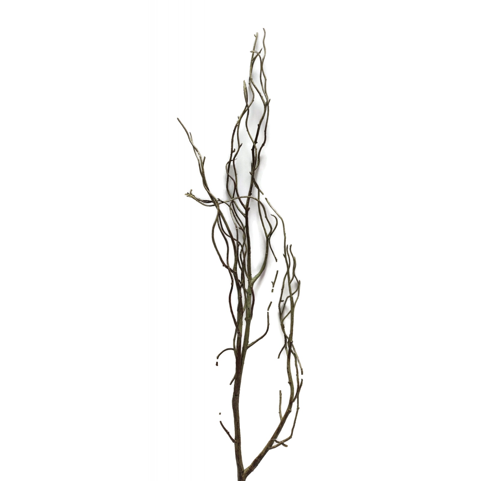 Sztuczna gałąź dekoracyjna 102 cm – kręcona, brązowa