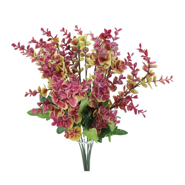 Miniatura: Sztuczna gałązka eukaliptusa 40 cm – zielony dodatek florystyczny