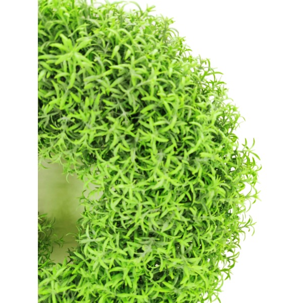 Miniatura: Sztuczny wianek dekoracyjny 40 cm – zielona dekoracja florystyczna
