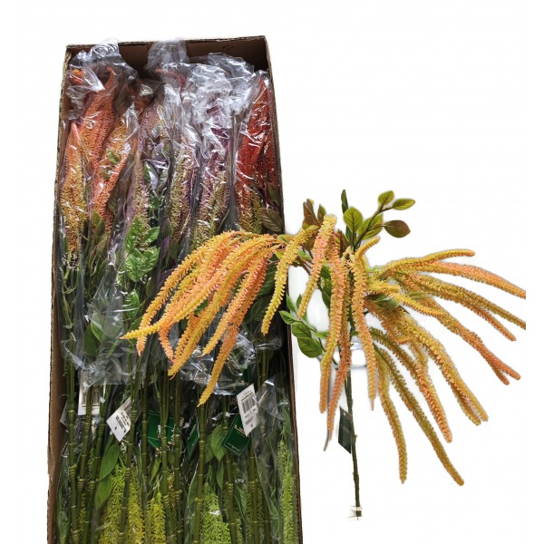 Miniatura: Sztuczna leszczyna gumowa 45 cm – gałązka dekoracyjna, mix kolorów