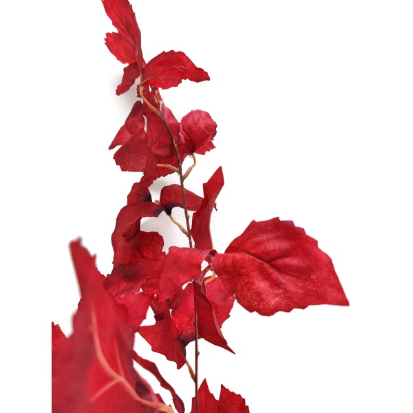 Miniatura: Sztuczna gałązka z czerwonymi liśćmi 92 cm – dekoracyjny dodatek florystyczny