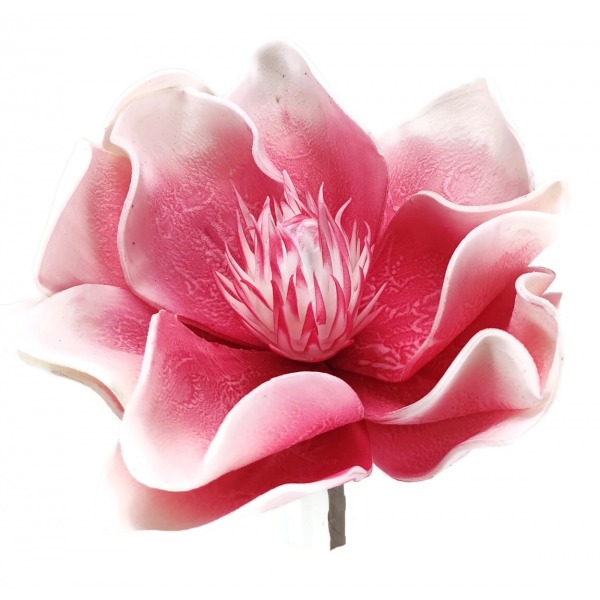 Miniatura: Sztuczna magnolia piankowa 15 cm – główka kwiatu dekoracyjnego, mix kolorów