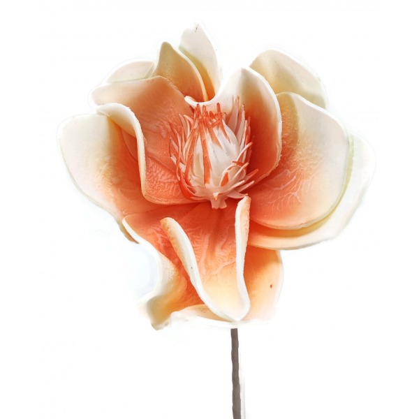 Miniatura: Sztuczna magnolia piankowa 15 cm – główka kwiatu dekoracyjnego, mix kolorów