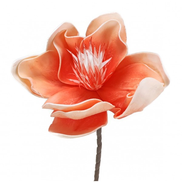 Miniatura: Sztuczna magnolia piankowa 15 cm – główka kwiatu dekoracyjnego, mix kolorów