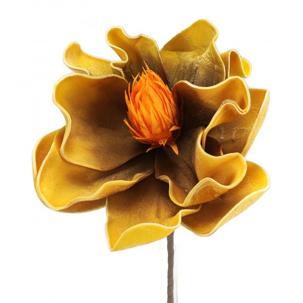 Miniatura: Sztuczna magnolia piankowa 15 cm – główka kwiatu dekoracyjnego, mix kolorów