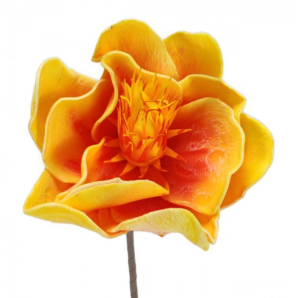 Miniatura: Sztuczna magnolia piankowa 15 cm – główka kwiatu dekoracyjnego, mix kolorów