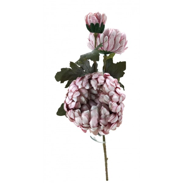 Miniatura: Sztuczna chryzantema 70 cm – gałązka kwiatowa, mix kolorów