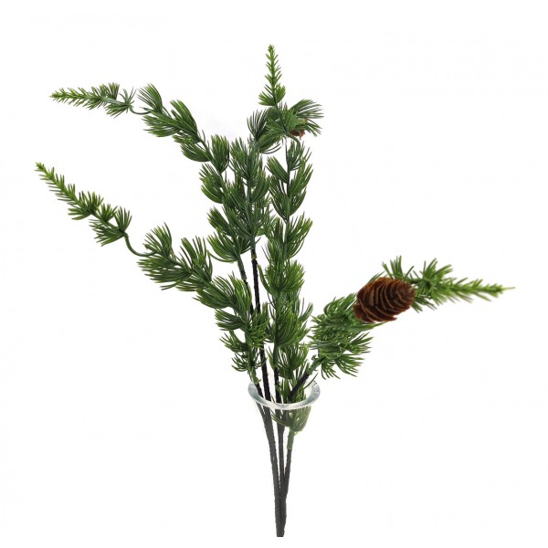 Miniatura: Sztuczna gałązka z szyszeczkami – dekoracyjny dodatek florystyczny
