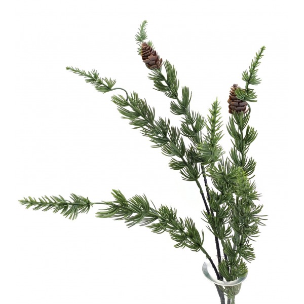 Miniatura: Sztuczna gałązka z szyszeczkami – dekoracyjny dodatek florystyczny