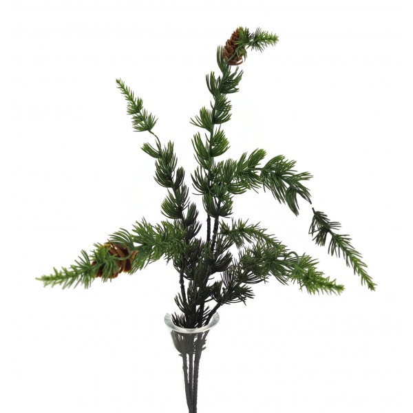 Miniatura: Sztuczna gałązka z szyszeczkami – dekoracyjny dodatek florystyczny
