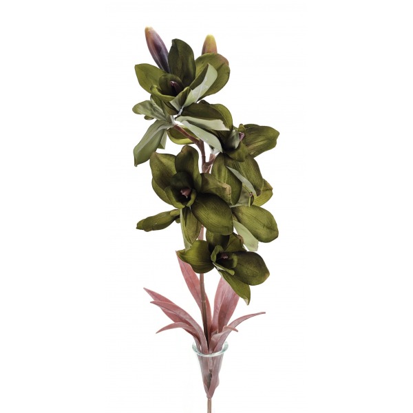 Miniatura: Sztuczny storczyk velvet 75 cm