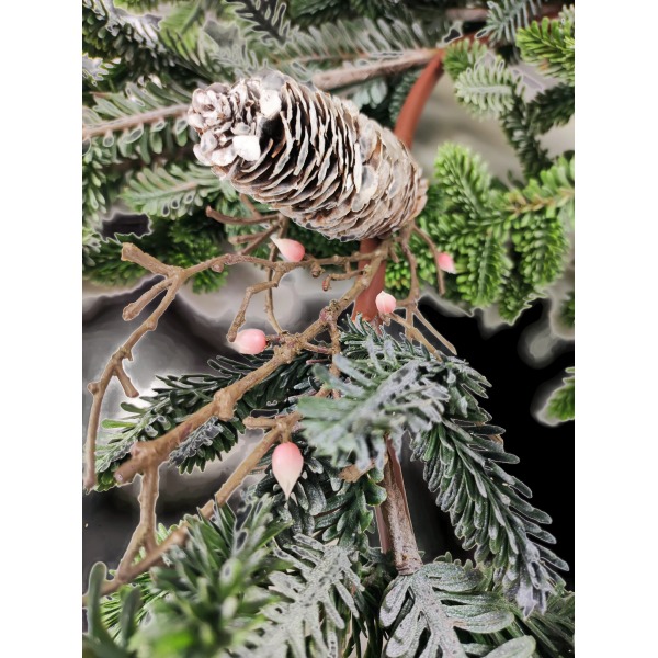 Miniatura: Girlanda z jodły z szyszkami
