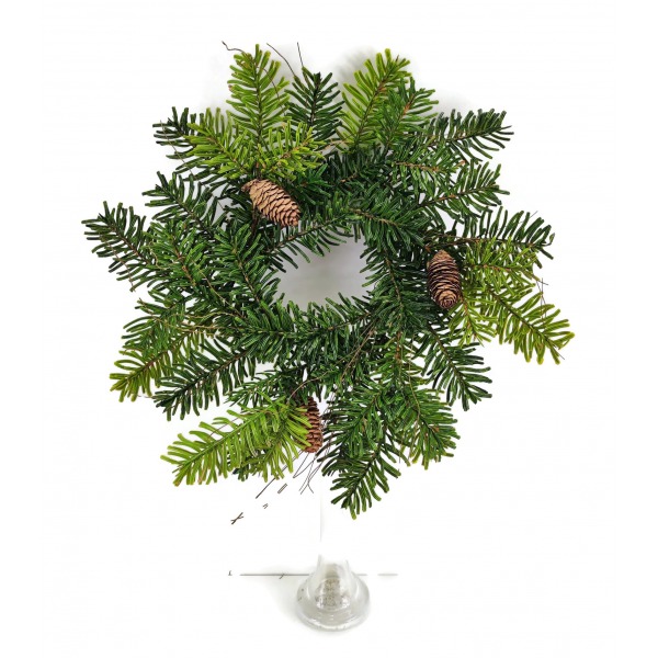 Miniatura: Sztuczny wianek jodłowy 45 cm