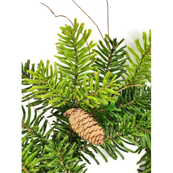 Miniatura: Sztuczny wianek jodłowy 45 cm
