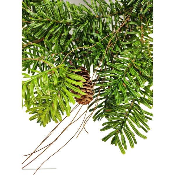 Miniatura: Sztuczny wianek jodłowy 45 cm