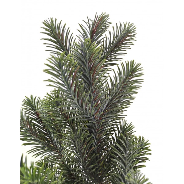 Miniatura: Sztuczna gałązka iglasta z szyszką 80 cm