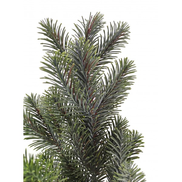 Miniatura: Sztuczna gałązka iglasta z szyszką 80 cm