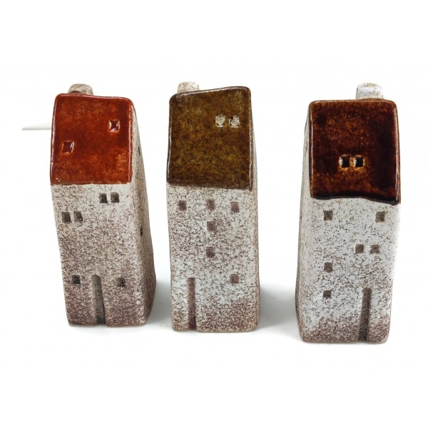 Miniatura: Ceramiczne domki dekoracyjne