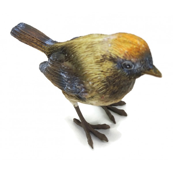 Miniatura: Ptaszek dekoracyjny w jesiennych kolorach 11 × 5,5 × 9,5 cm