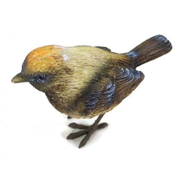 Miniatura: Ptaszek dekoracyjny w jesiennych kolorach 11 × 5,5 × 9,5 cm