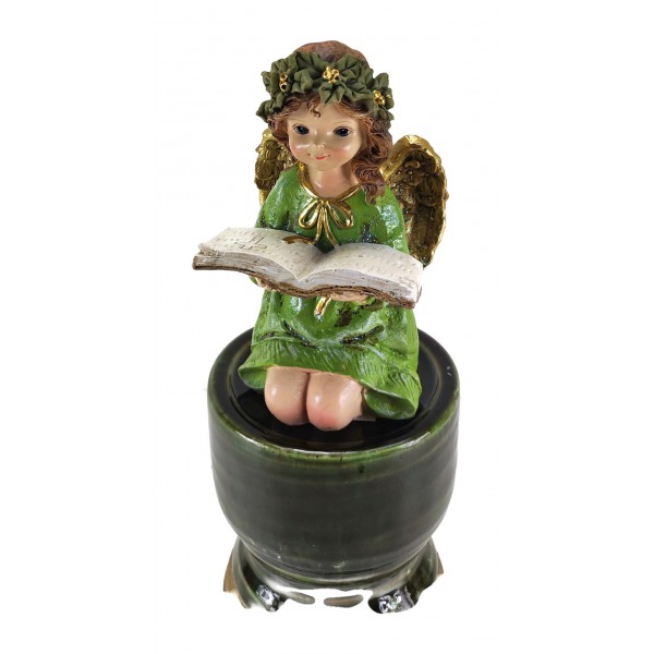 Miniatura: Figurka anioła – dziewczynka z książką