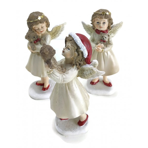 Miniatura: Aniołek trzymający misia