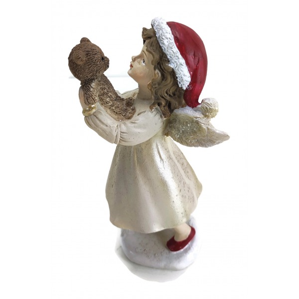 Miniatura: Aniołek trzymający misia