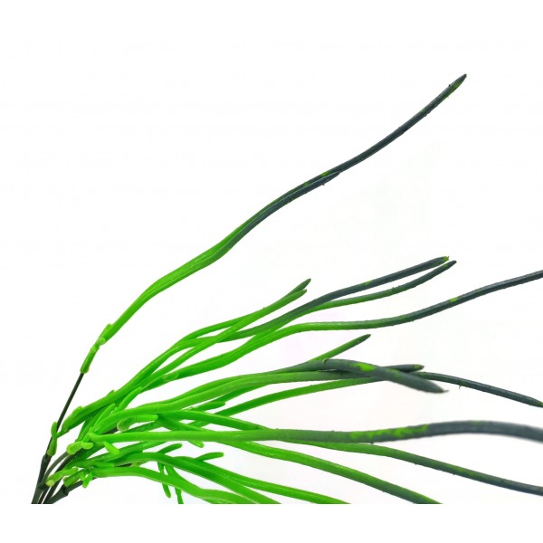 Miniatura: Sztuczna trawa dekoracyjna 48 cm – zielono-bordowa z jasnymi i ciemnymi końcówkami