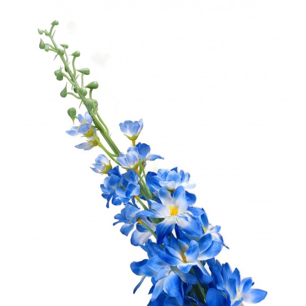 Miniatura: Sztuczna ostróżka 120 cm – wysoka gałązka kwiatowa, mix kolorów