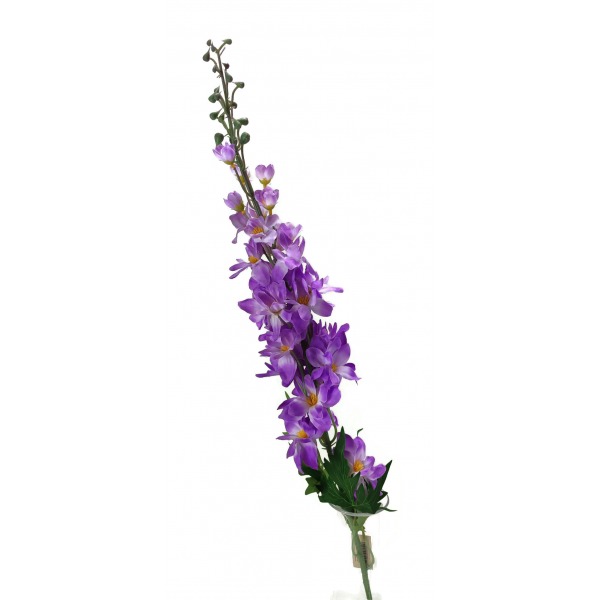 Miniatura: Sztuczna ostróżka 120 cm – wysoka gałązka kwiatowa, mix kolorów