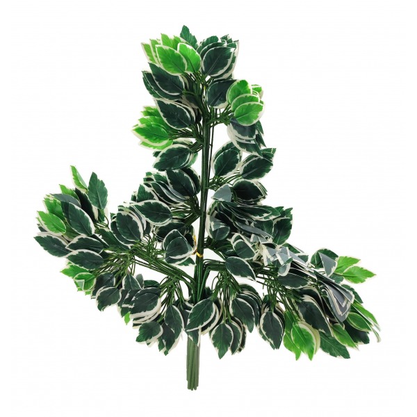 Miniatura: Sztuczna gałązka fikusa benjamina 45 cm – zielony liść dekoracyjny, mix wzorów
