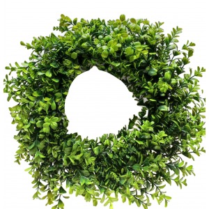 Sztuczny wianek dekoracyjny 42 cm – zielona baza florystyczna