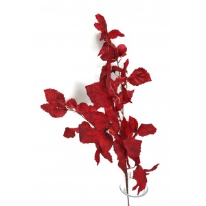 Sztuczna gałązka z czerwonymi liśćmi 92 cm – dekoracyjny dodatek florystyczny