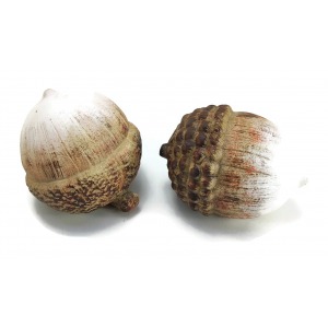 Brązowy żołądź dekoracyjny 16 × 7 × 6,5 cm